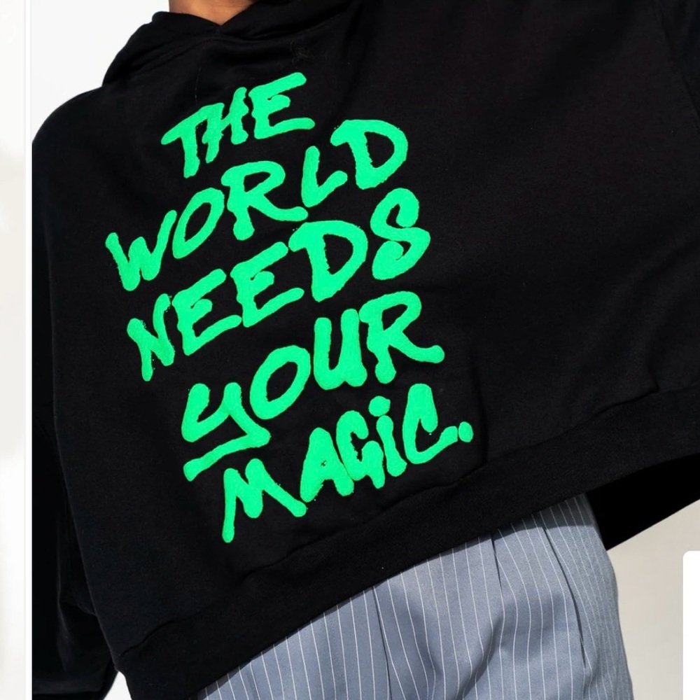 SOLD on cross post 
Dressed In LALA The World Needs Your Magic